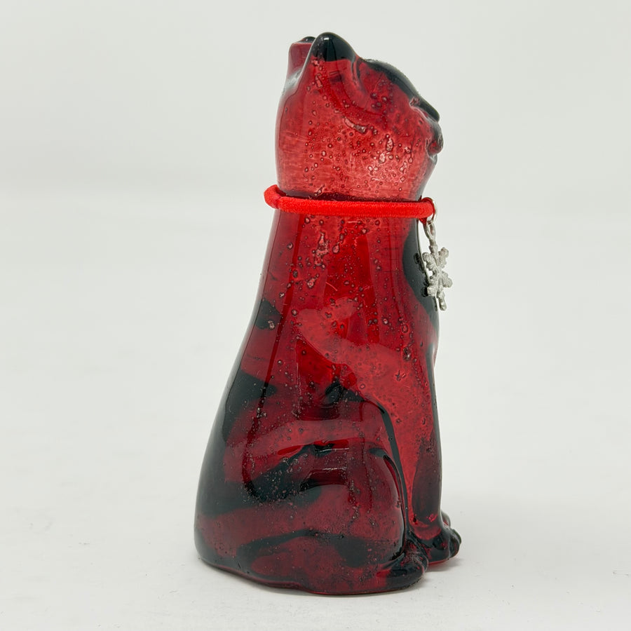 January Lucky Glass Cat