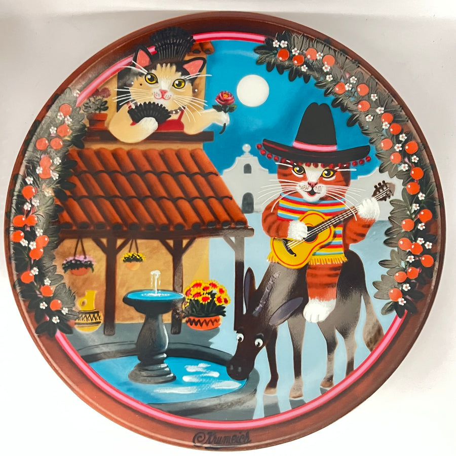 Vintage Set of 4 Plates Uncle Tad's Golden Oldies by Bradex