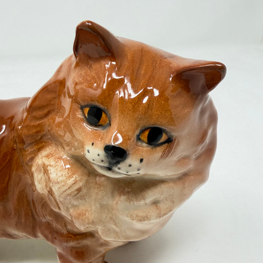 Vintage Beswick Ginger Cat Standing Model 1898