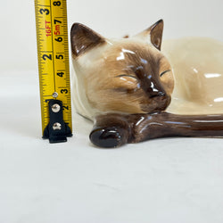 Rare Pair: Just Cats & Co. Siamese Figurines – Early Hand-Painted "SM" – Excellent Vintage Condition