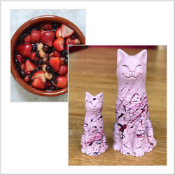 Summer Berries Original Lucky Cat