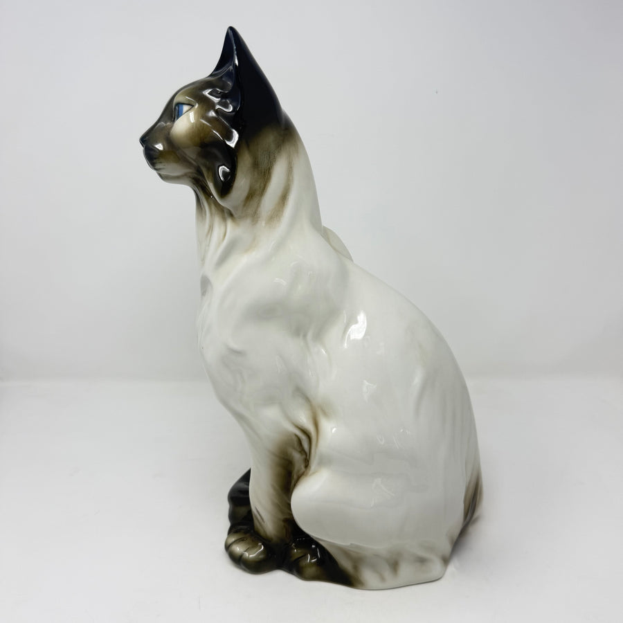 Vintage Royal Dux 13" Fireside Cat Model 635
