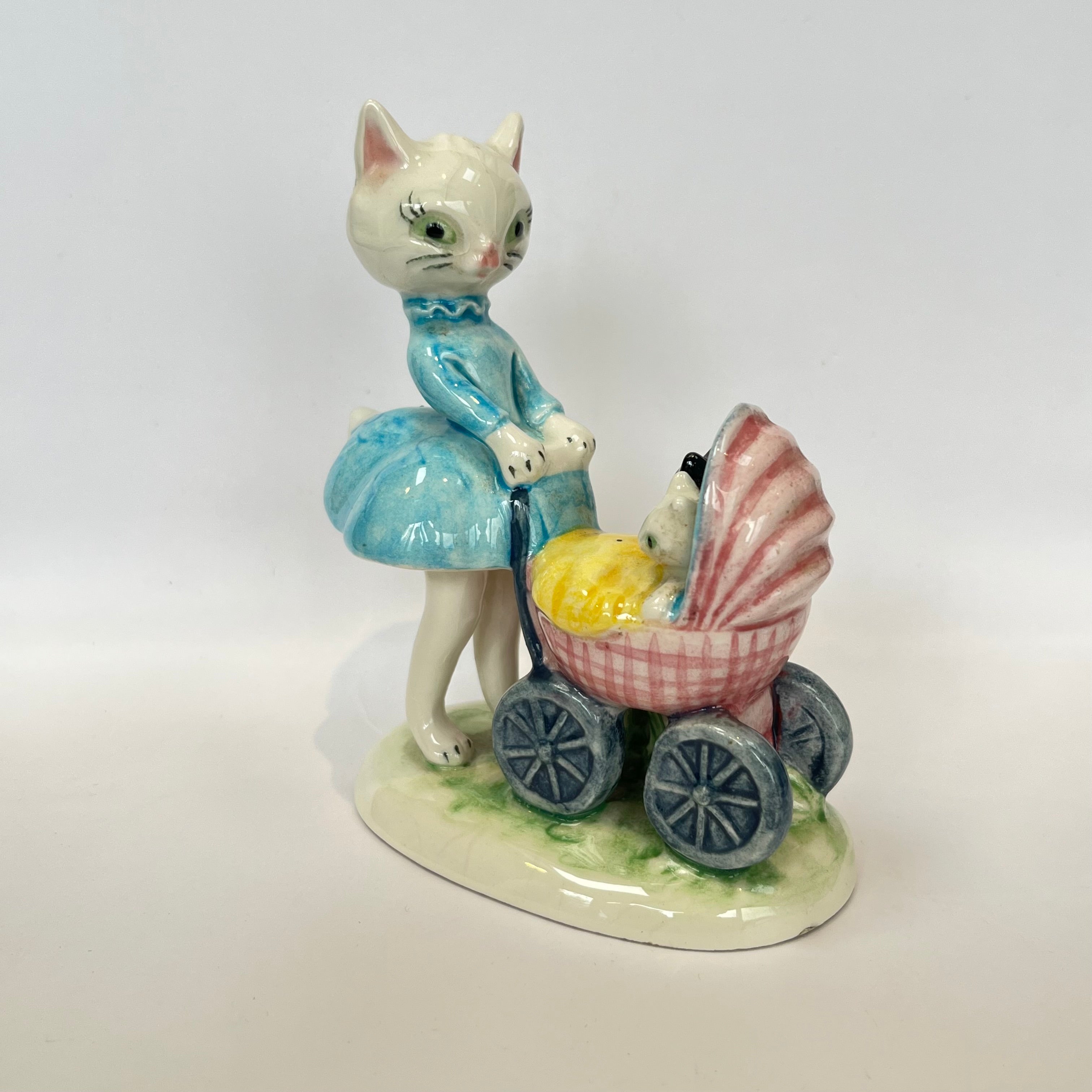 Vintage Goebel Cat with Pram and Kittens KT 253 by Albert Staehle