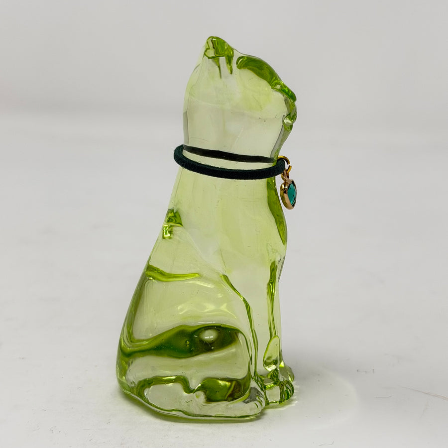 August Lucky Glass Cat