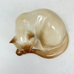 Rare Pair: Just Cats & Co. Siamese Figurines – Early Hand-Painted "SM" – Excellent Vintage Condition