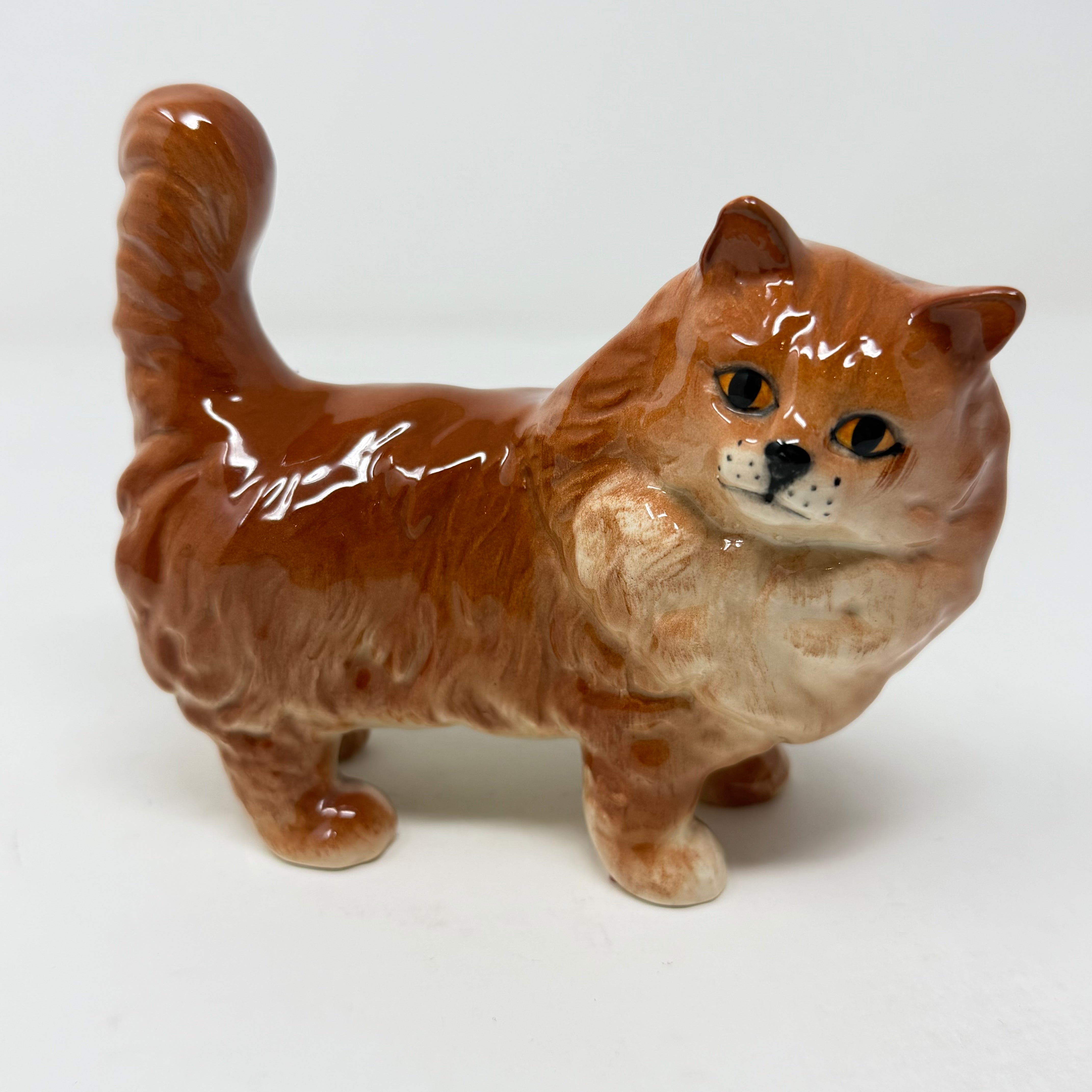 Vintage Beswick Ginger Cat Standing Model 1898
