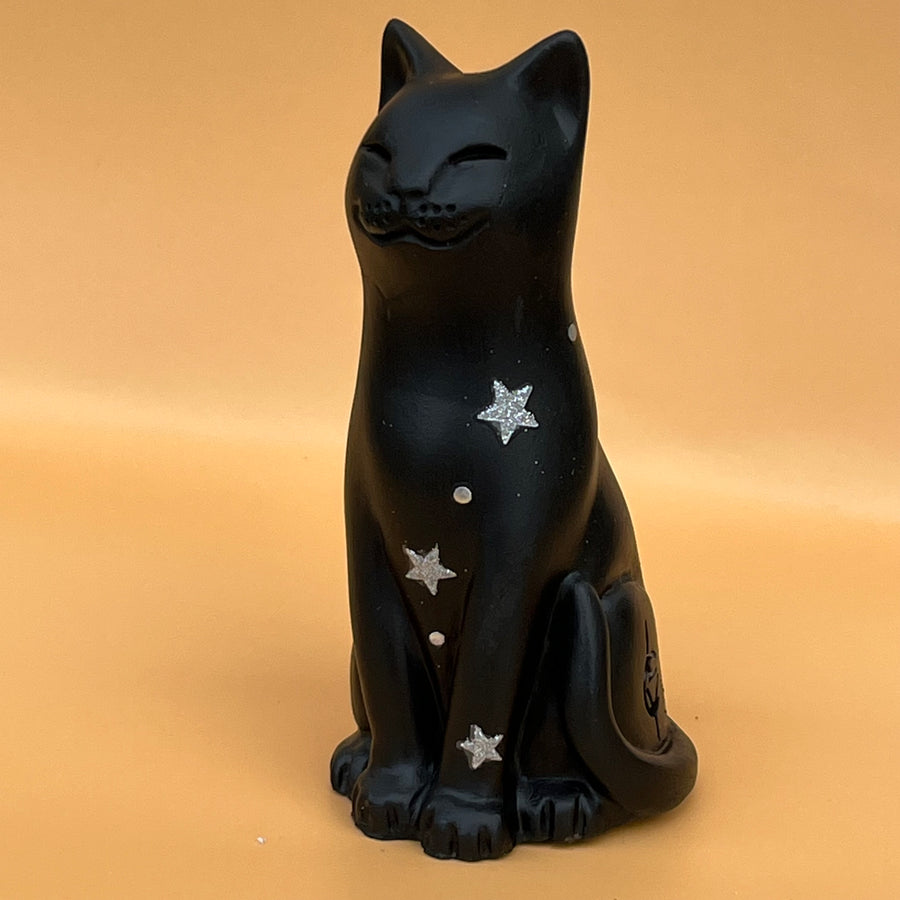 Hand Finished Magical Moggie Lucky Black Cat