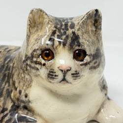 Winstanley Grey Tabby Lying Cat - Size 6