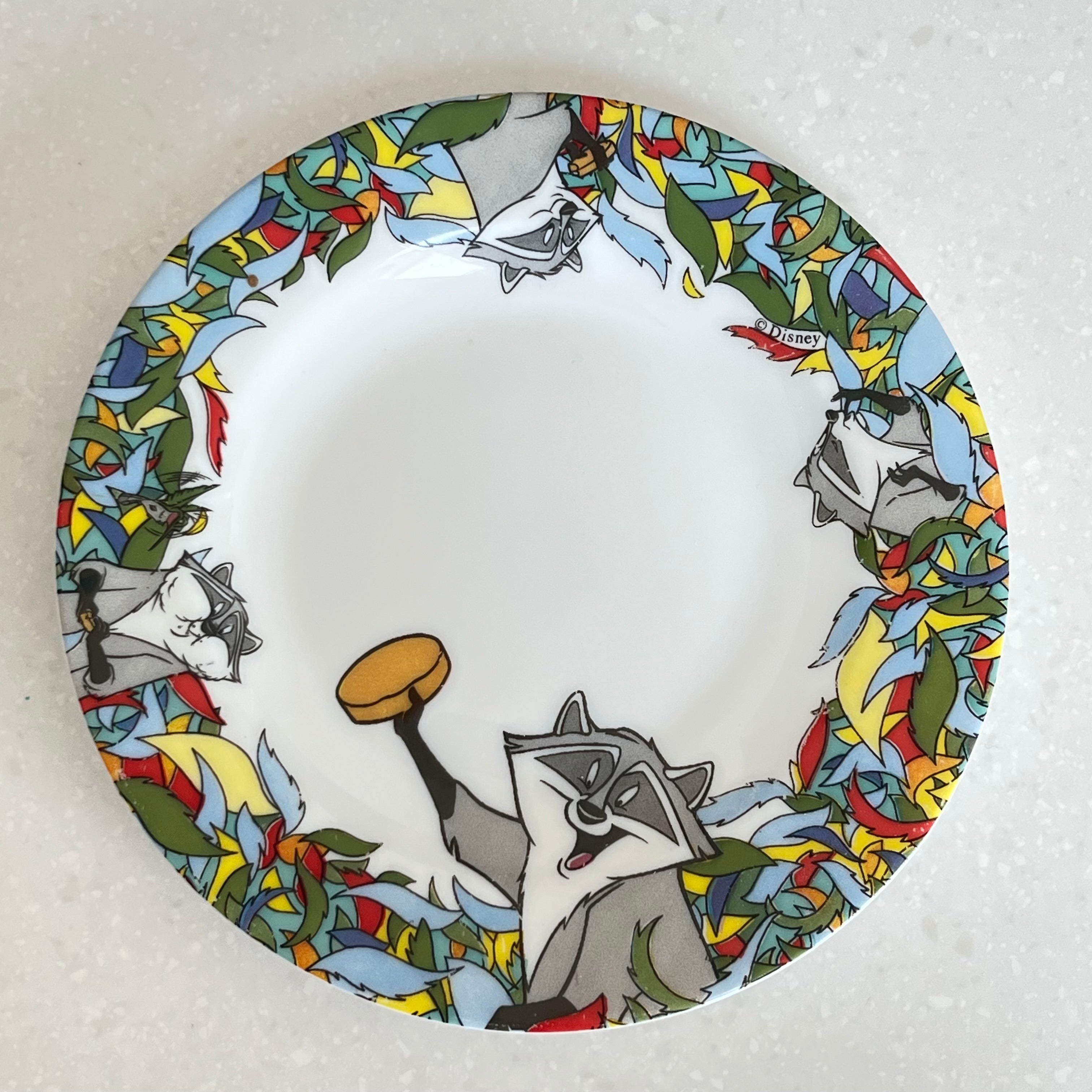Vintage Disney Meeko Pocahontas Plate  by Arcopal