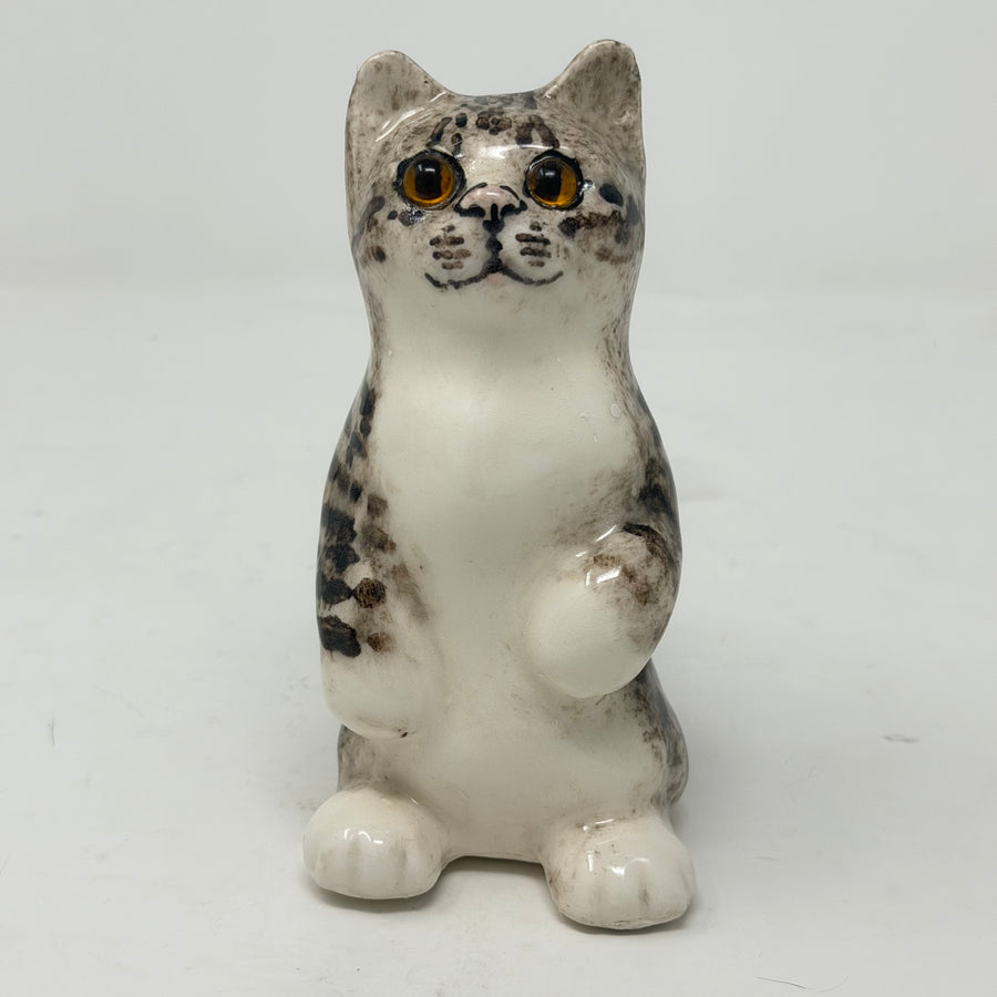 Winstanley Grey Tabby Cat On Back Legs - Size 1