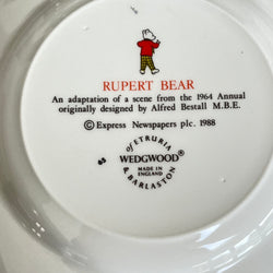 Vintage Rupert Bear with Black Cat Wedgwood 7" Plate