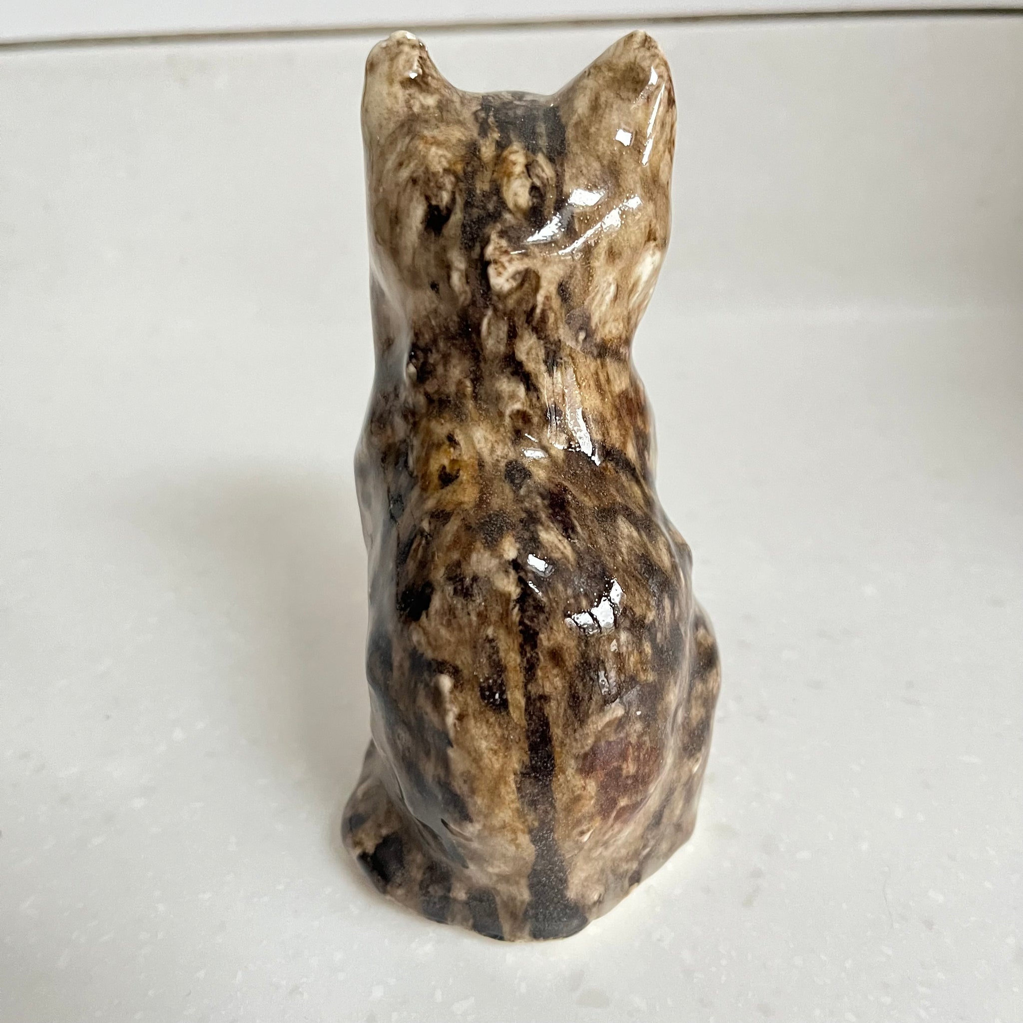 Winstanley Grey Tabby Sitting Kitten - Size 1