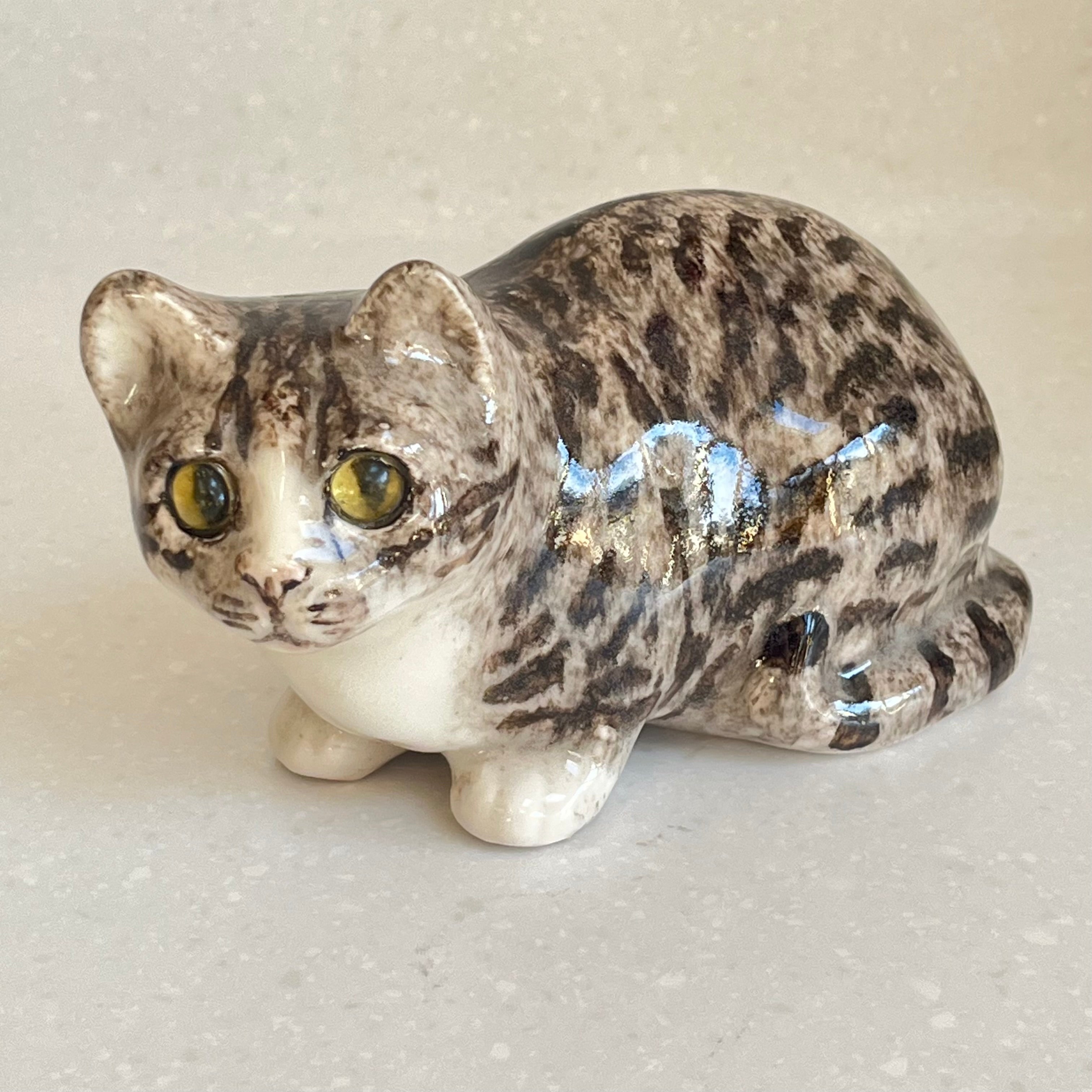 Winstanley Crouching Tabby and White Cat - Size 2