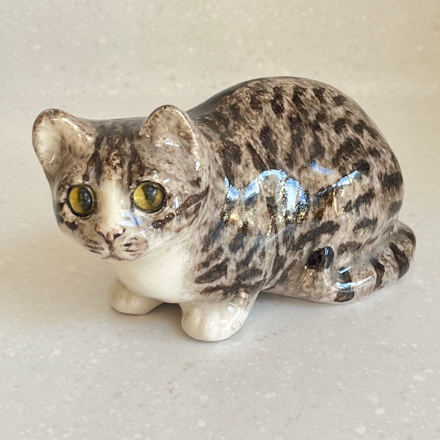 Winstanley Crouching Tabby and White Cat - Size 2