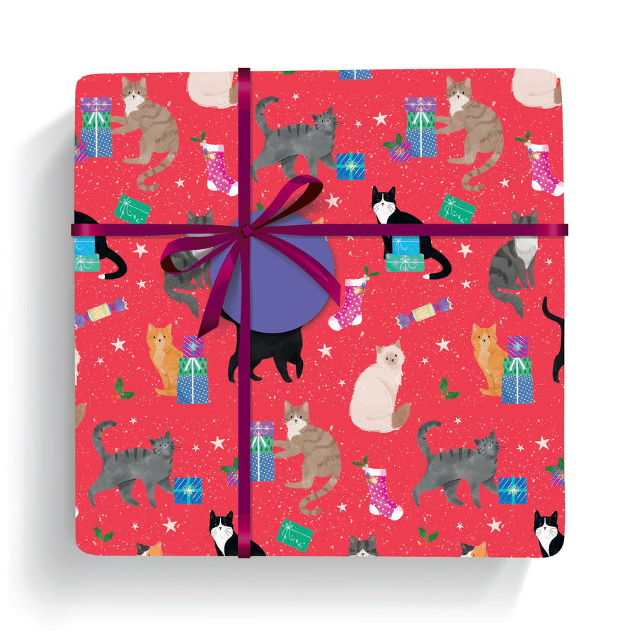 Happy Catmas Festive Wrapping Paper