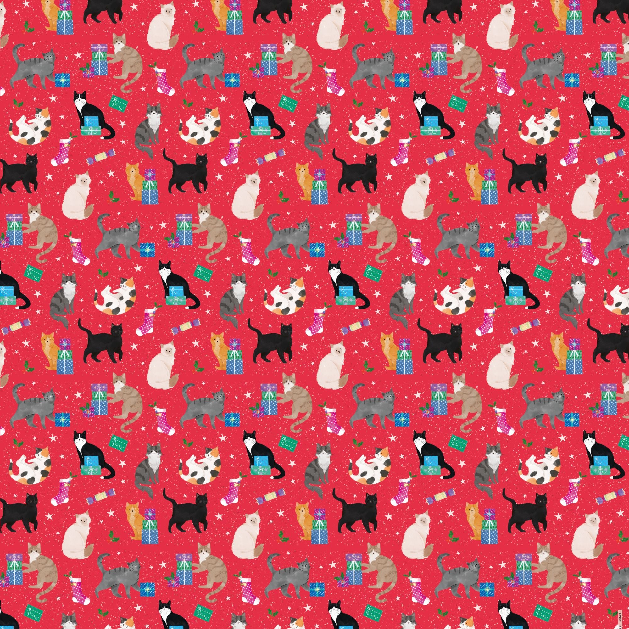 Happy Catmas Festive Wrapping Paper