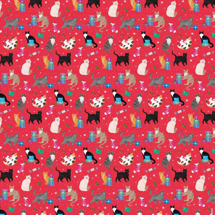 Happy Catmas Festive Wrapping Paper