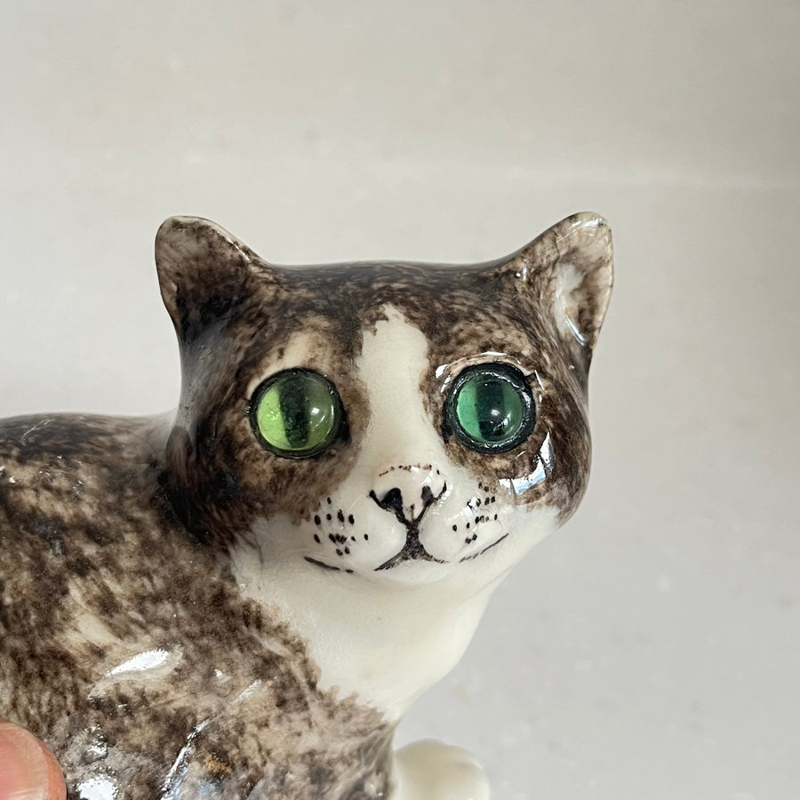Winstanley Grey Cat with Green Eyes - Size 2