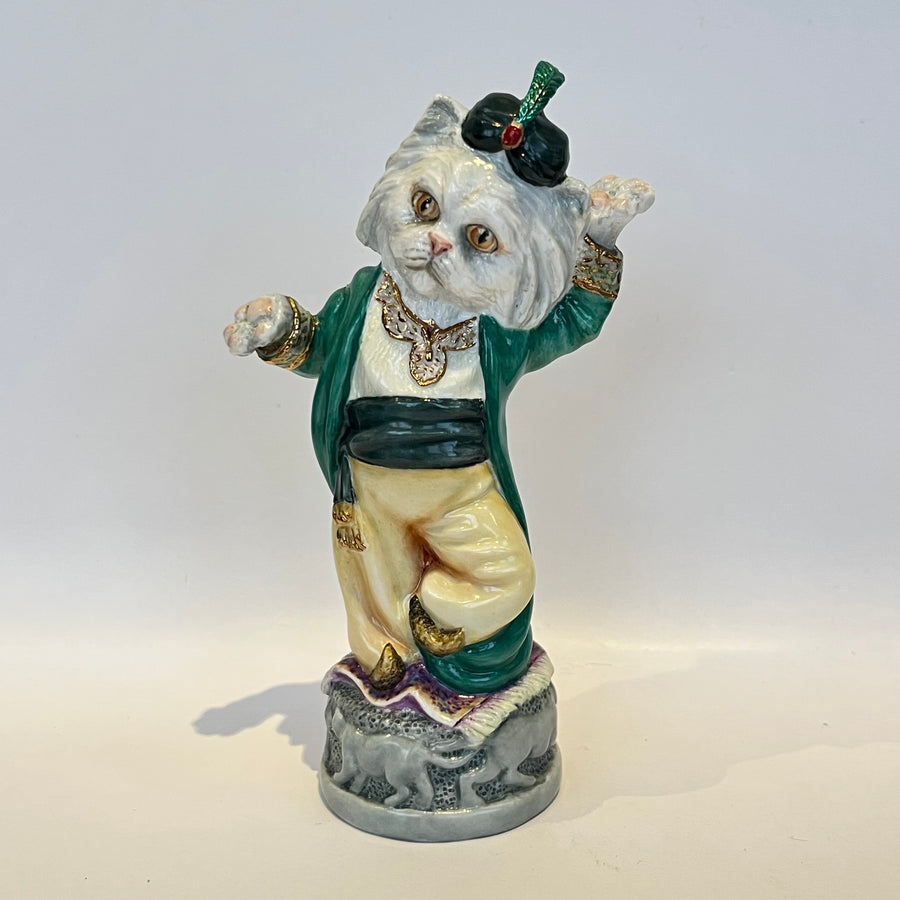 Vintage Full Set of Bronte Porcelain Cat Candle Snuffers (set 89 of 250)