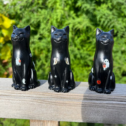 Hand Finished Original Lucky Black Cat