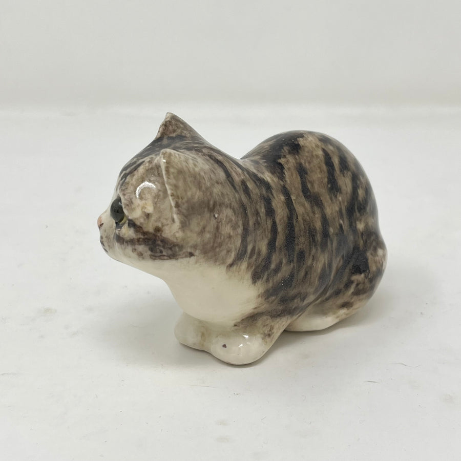 Winstanley Grey Tabby Cat Crouching - Size 1