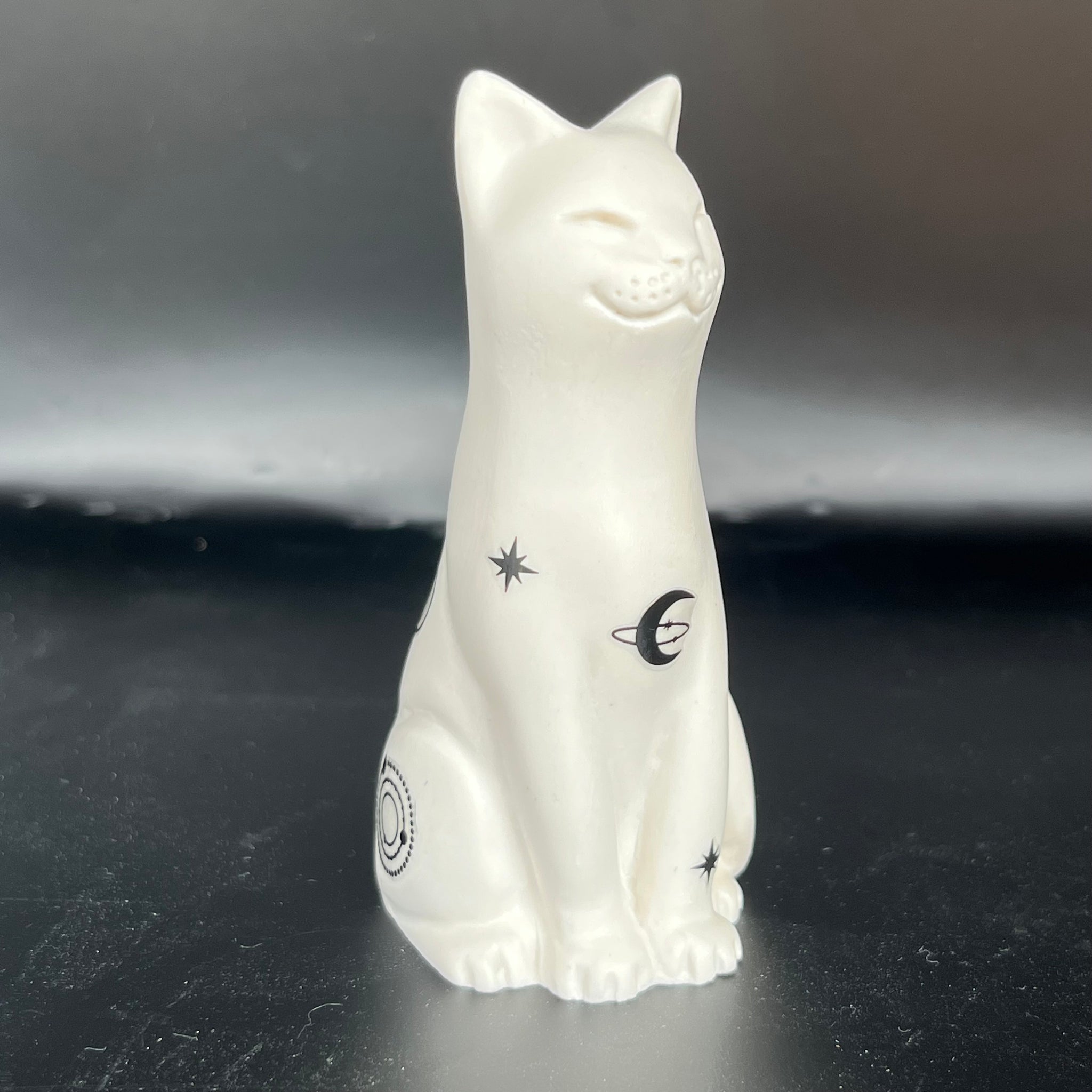 Hand Finished Celestial Lucky Natural Cat