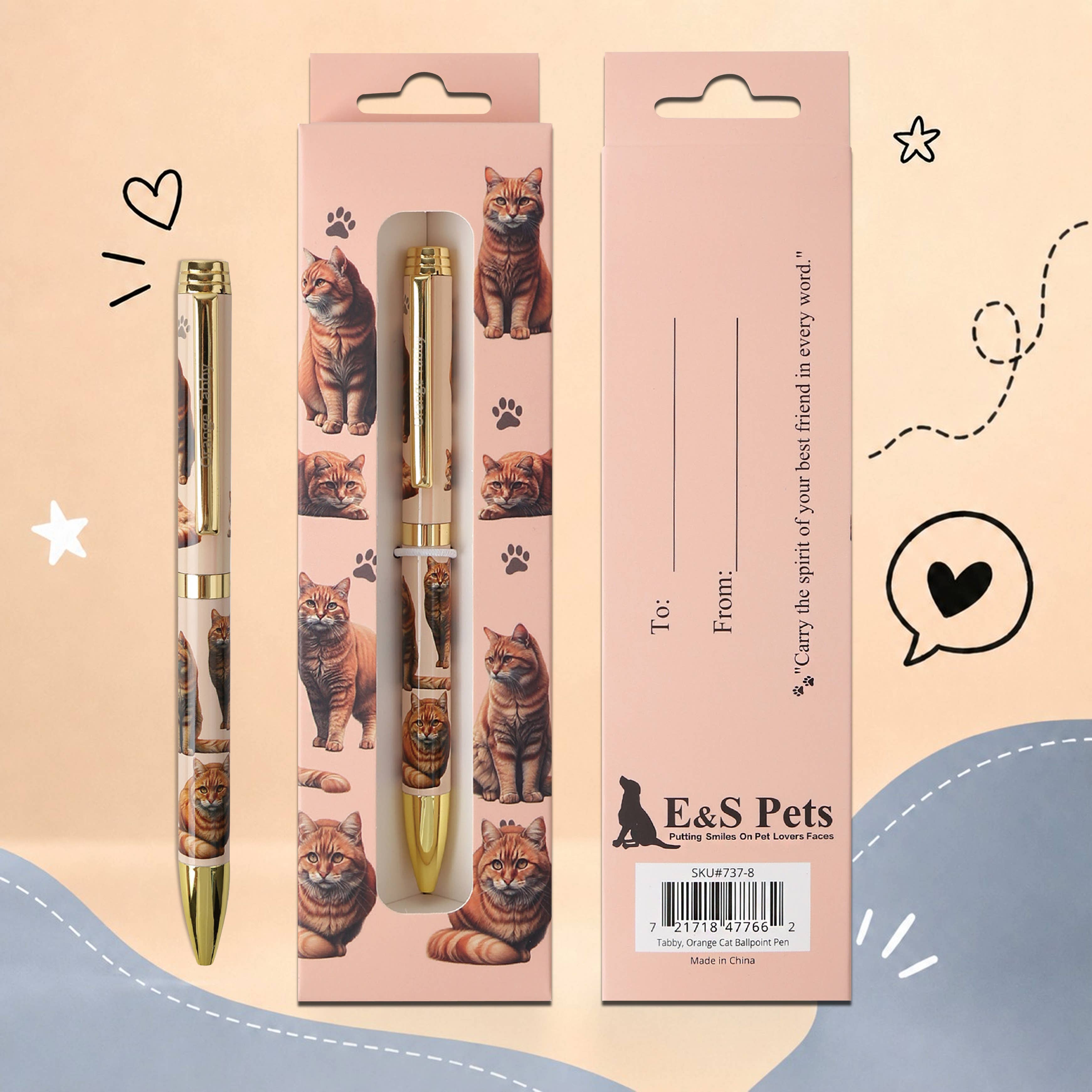 Ginger Tabby Cat Ballpoint Pen