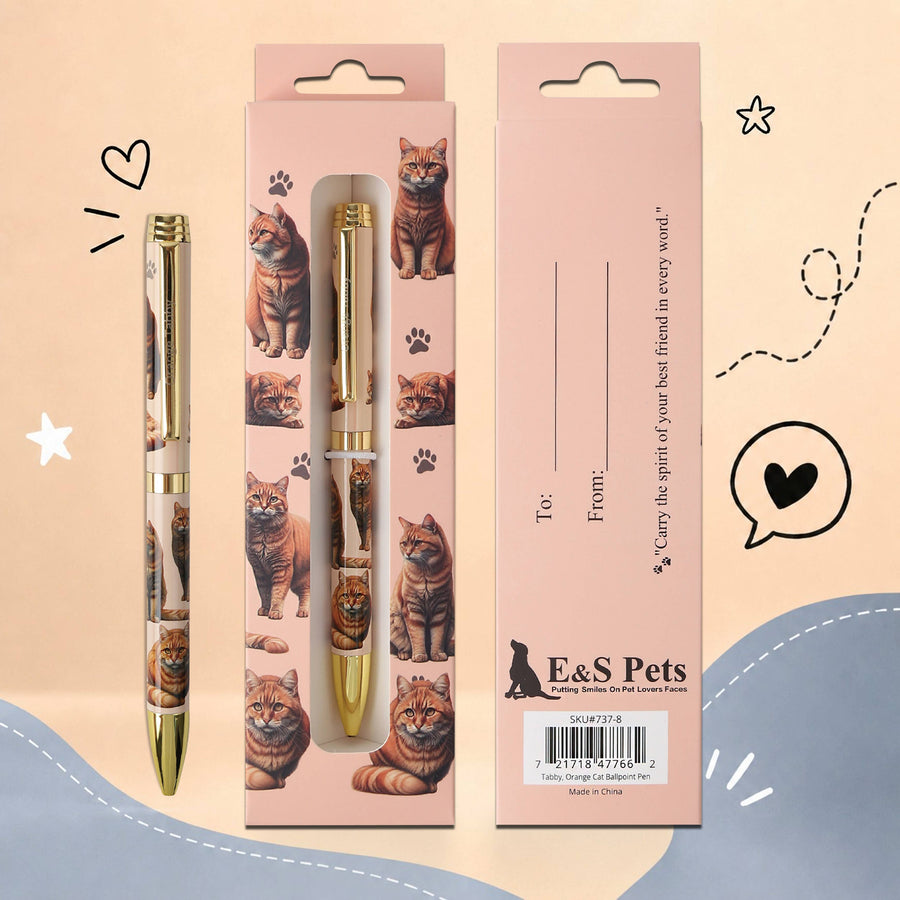 Ginger Tabby Cat Ballpoint Pen