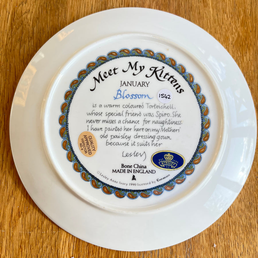 1542 Aynsley Plate, January Blossom