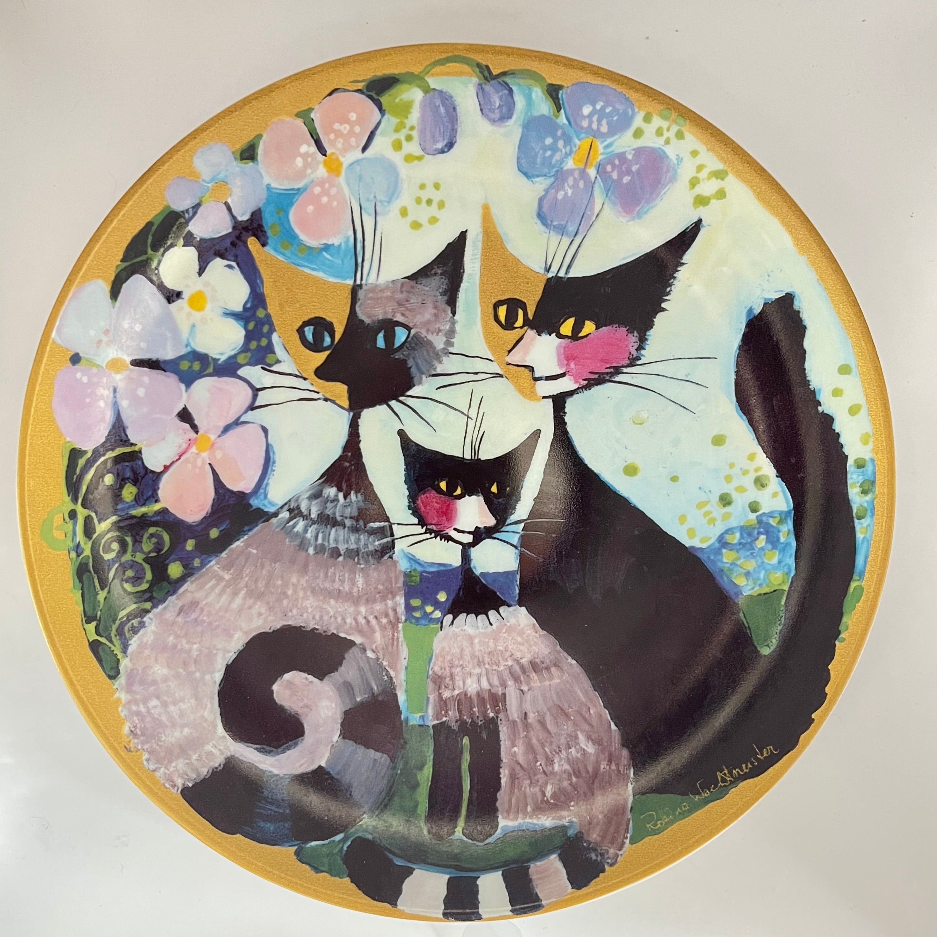 Vintage Plate Rosina Wachtmeister Bradex Happiness in Threes