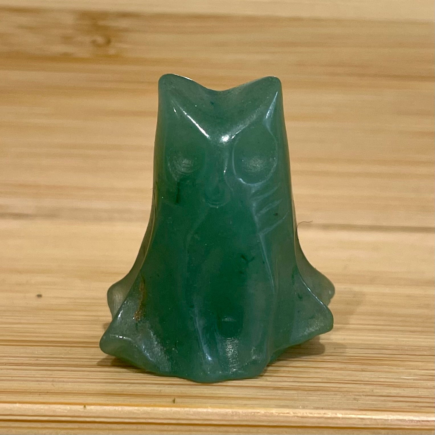 Green Aventurine Gemstone Ghost Cat May birthstone