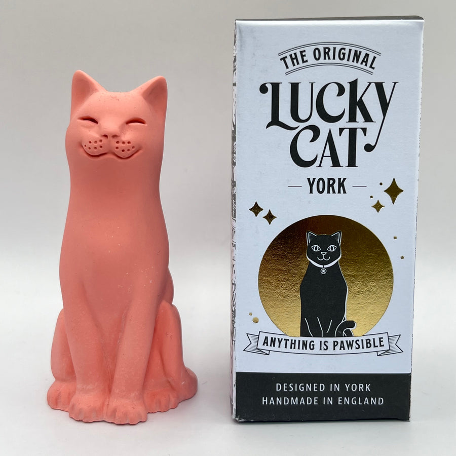 Red Pastel Original Lucky Cat