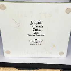 Vintage Runaway Romance Comic & Curious Cats A3085