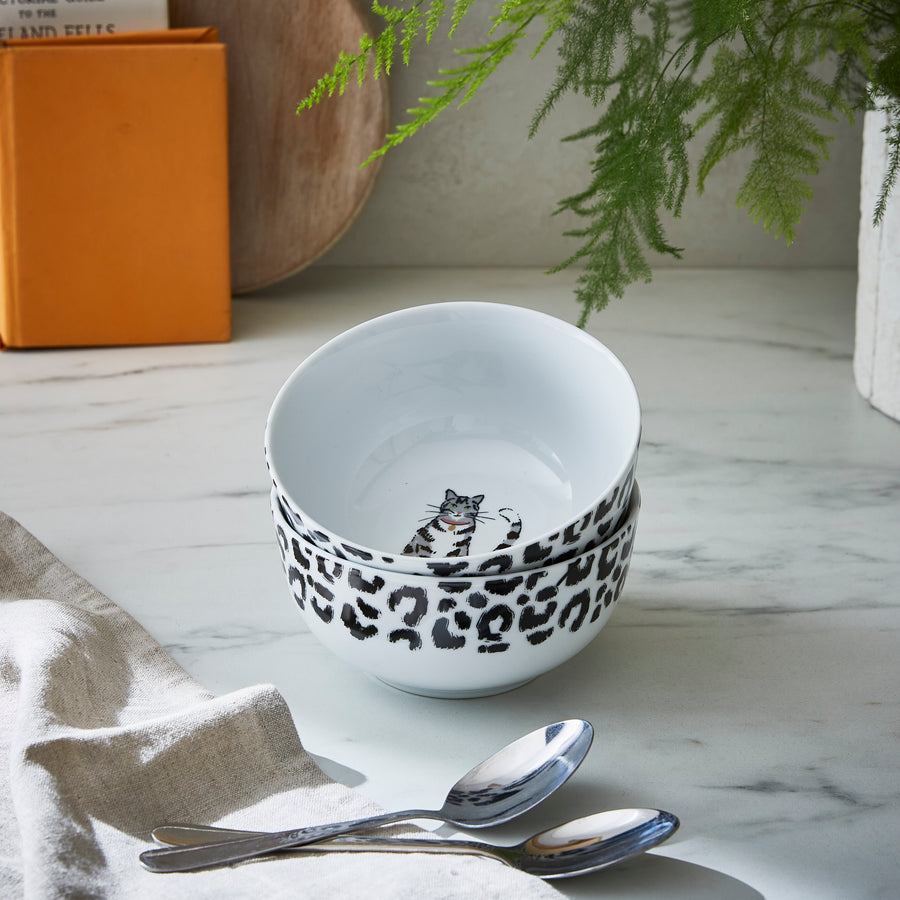 Feline Friends Porcelain Bowl