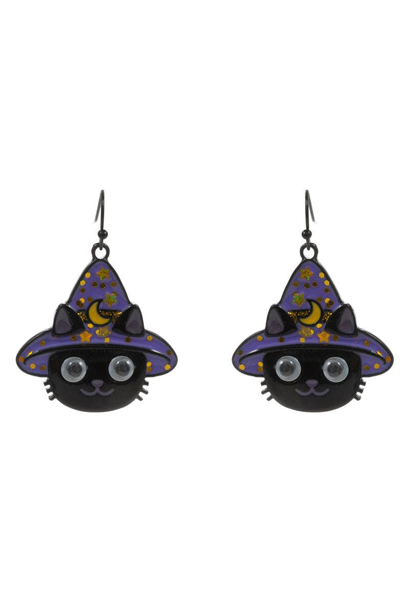 Cat Wizard Hat Earrings