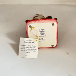 Vintage Balancing Act Comic & Curious Cats A1292