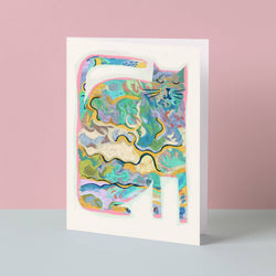 Vincat Catscapes Greetings Card