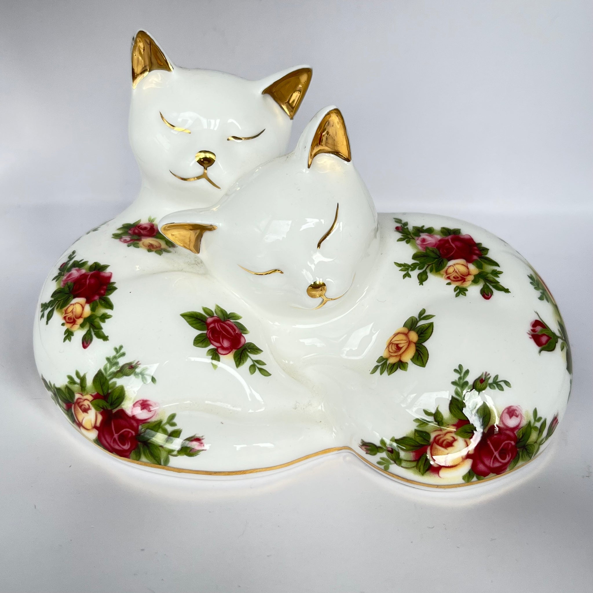 Vintage Kittens Sleeping Royal Albert Bone China