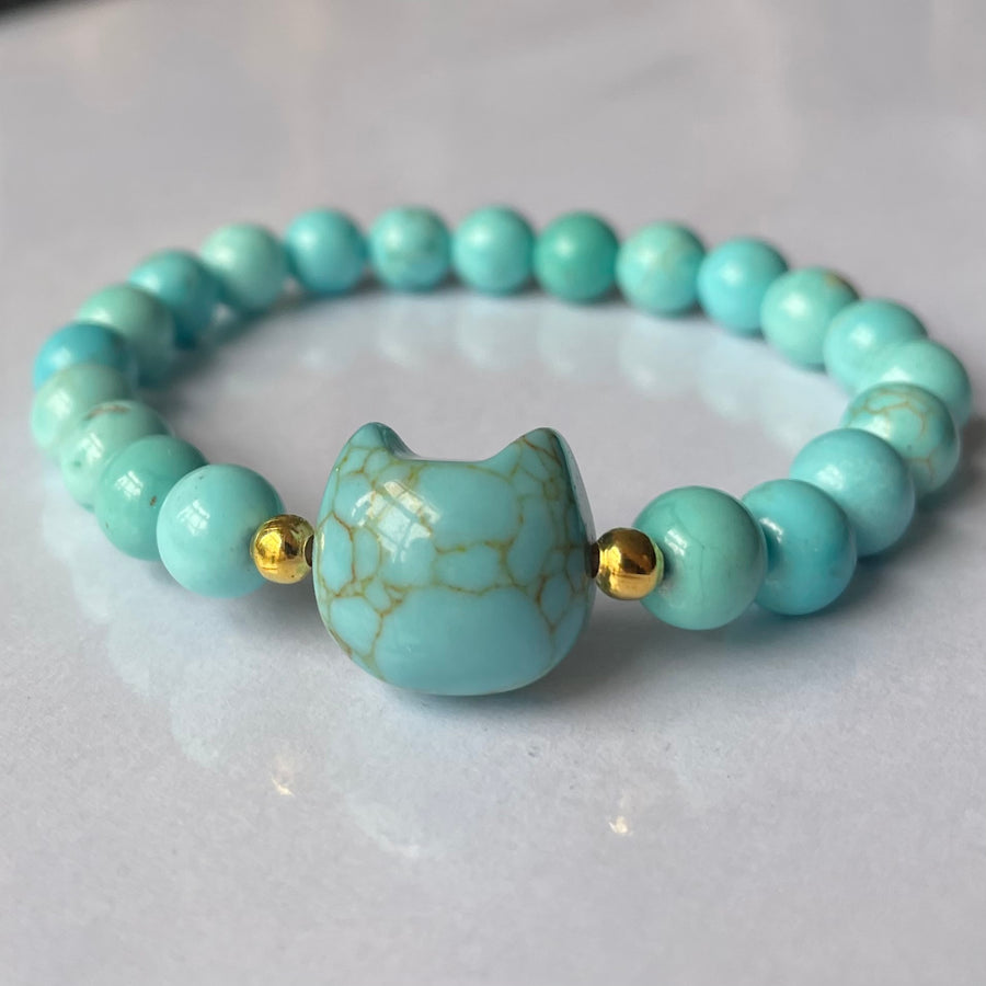 Feline Gemstone Bracelet