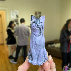 Lavender & Black Original Lucky Cat