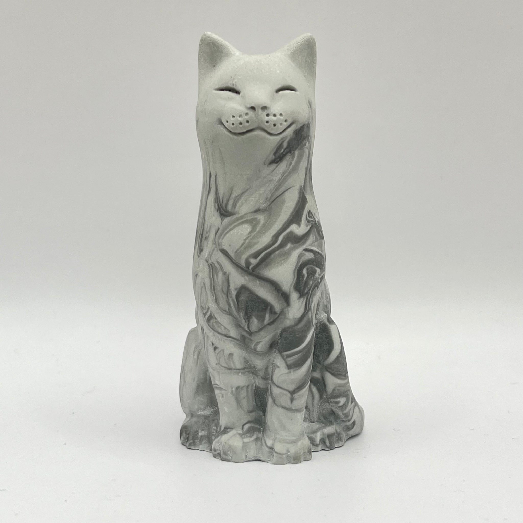 Grey Silver Tabby Original Lucky Cat