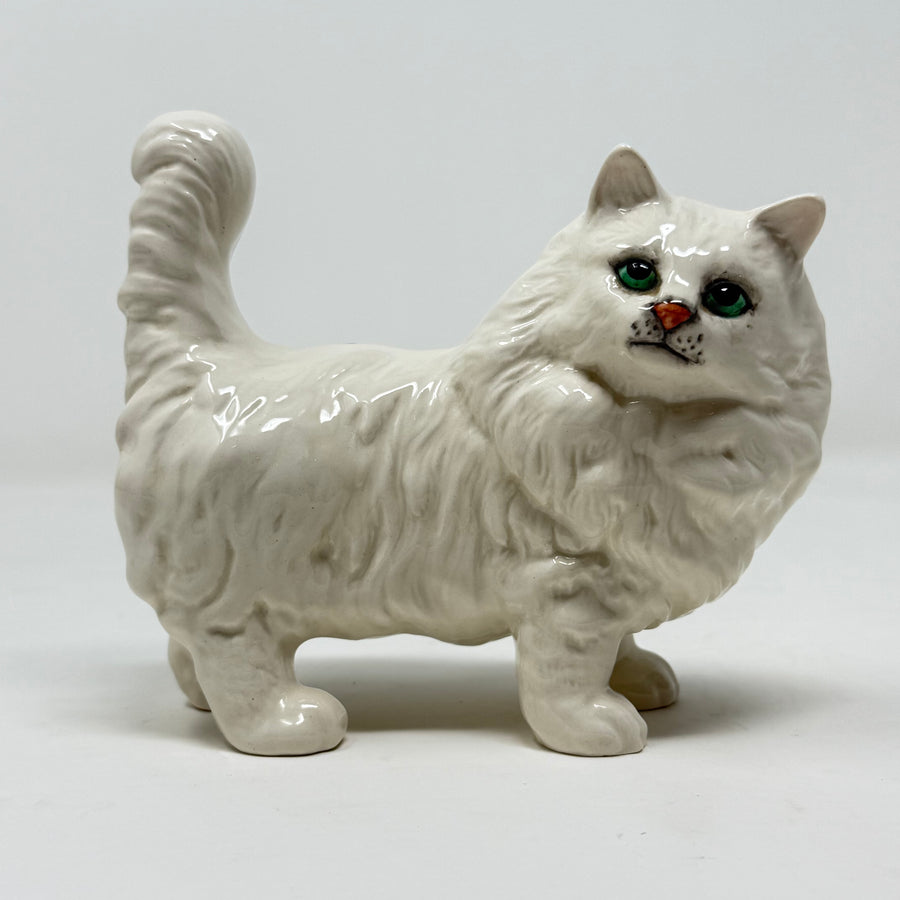 Vintage Beswick White Long Haired Cat Model 1898