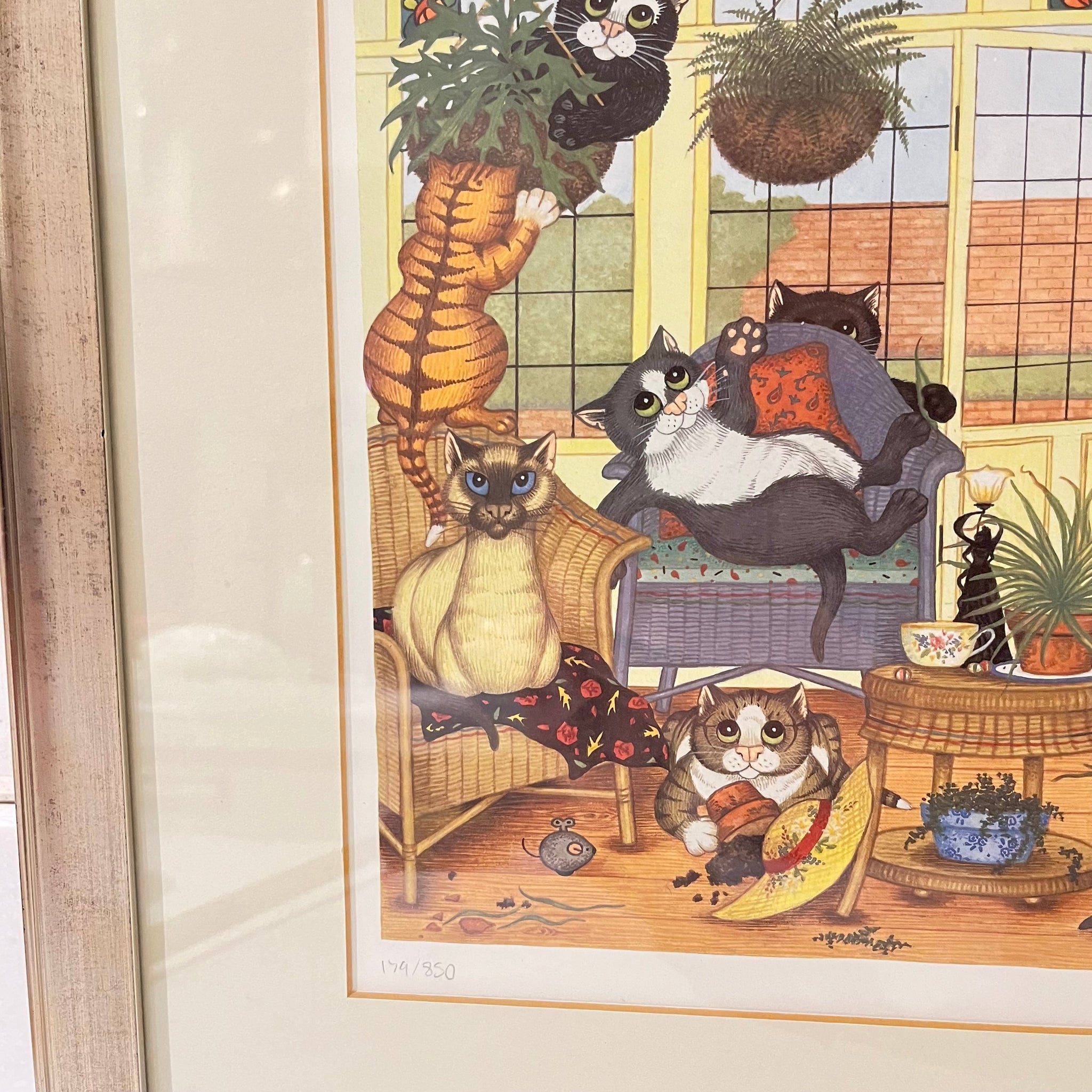 The Conservatory, Linda Jane Smith Vintage Framed Limited Edition Print