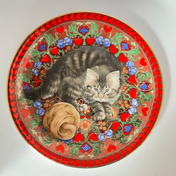 Vintage Plate Ruskin for February by Lesley Anne Ivory / Aynsley