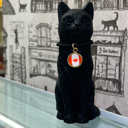 8cm Original Lucky Cat with Canada Flag Charm