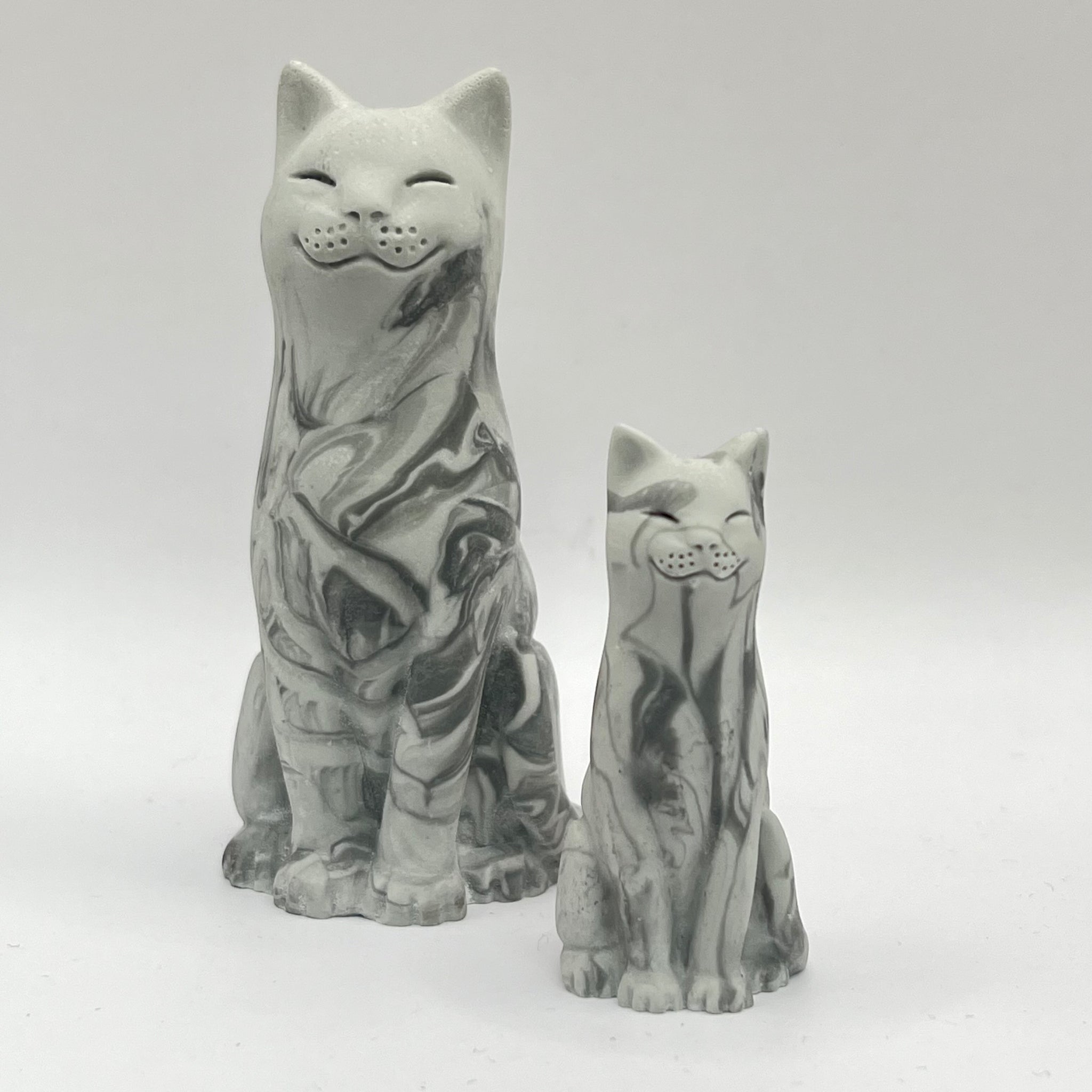 Grey Silver Tabby Original Lucky Cat