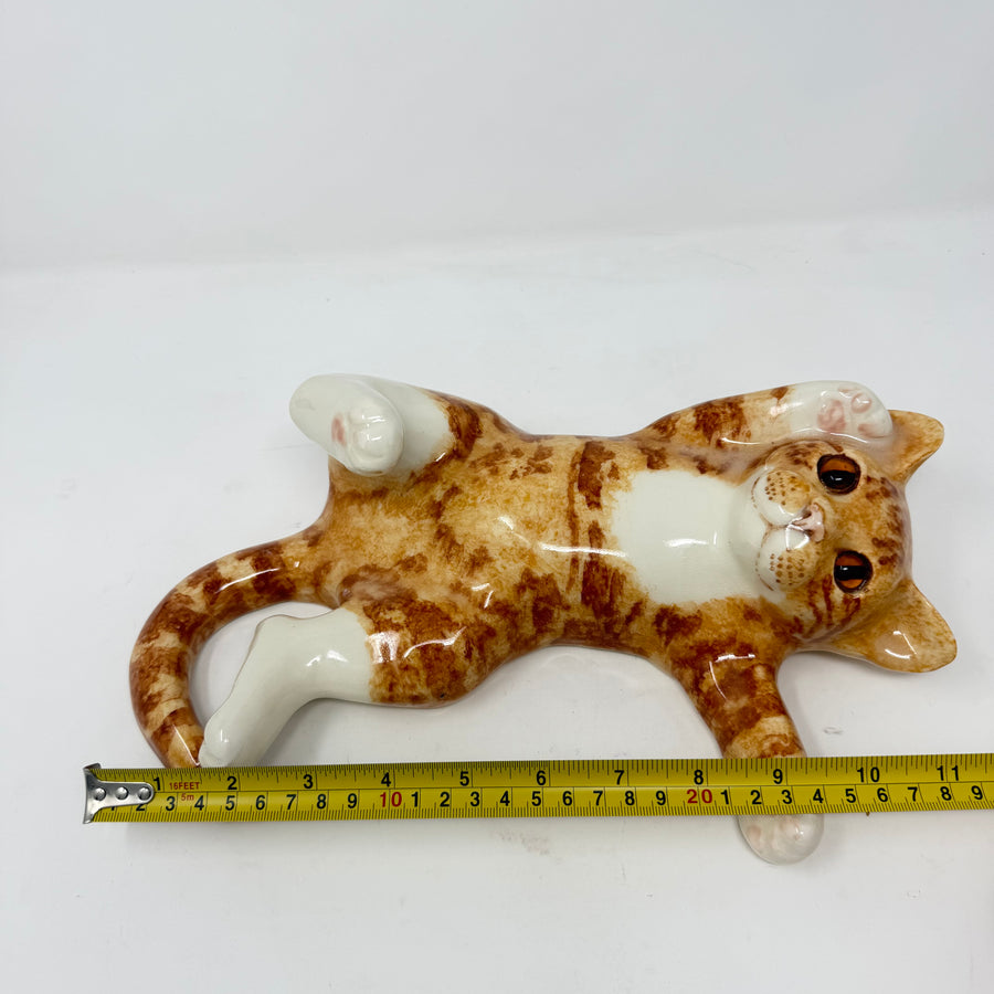 Winstanley Ginger & White Cat on Back - Size 4