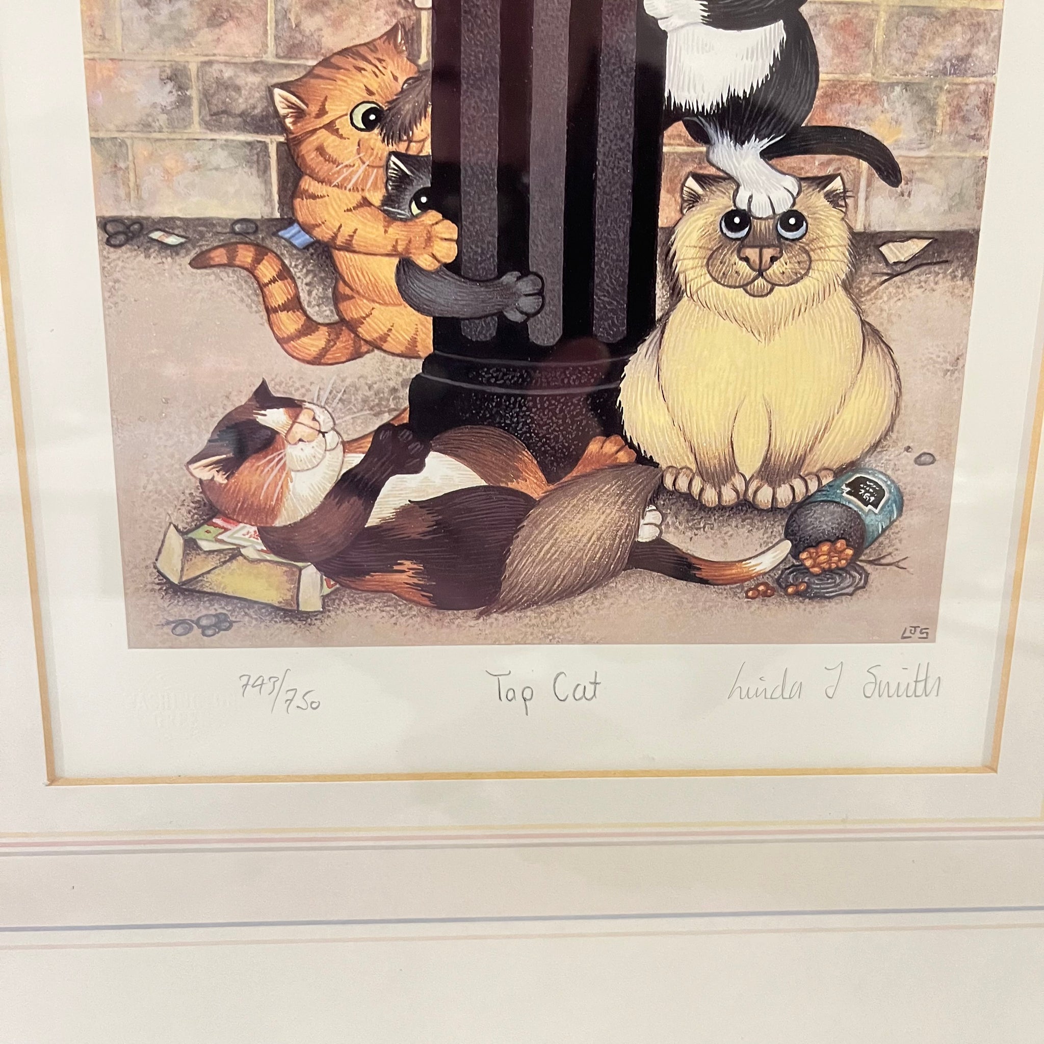 Top Cat, Vintage Linda Jane Smith Framed Limited Edition Print
