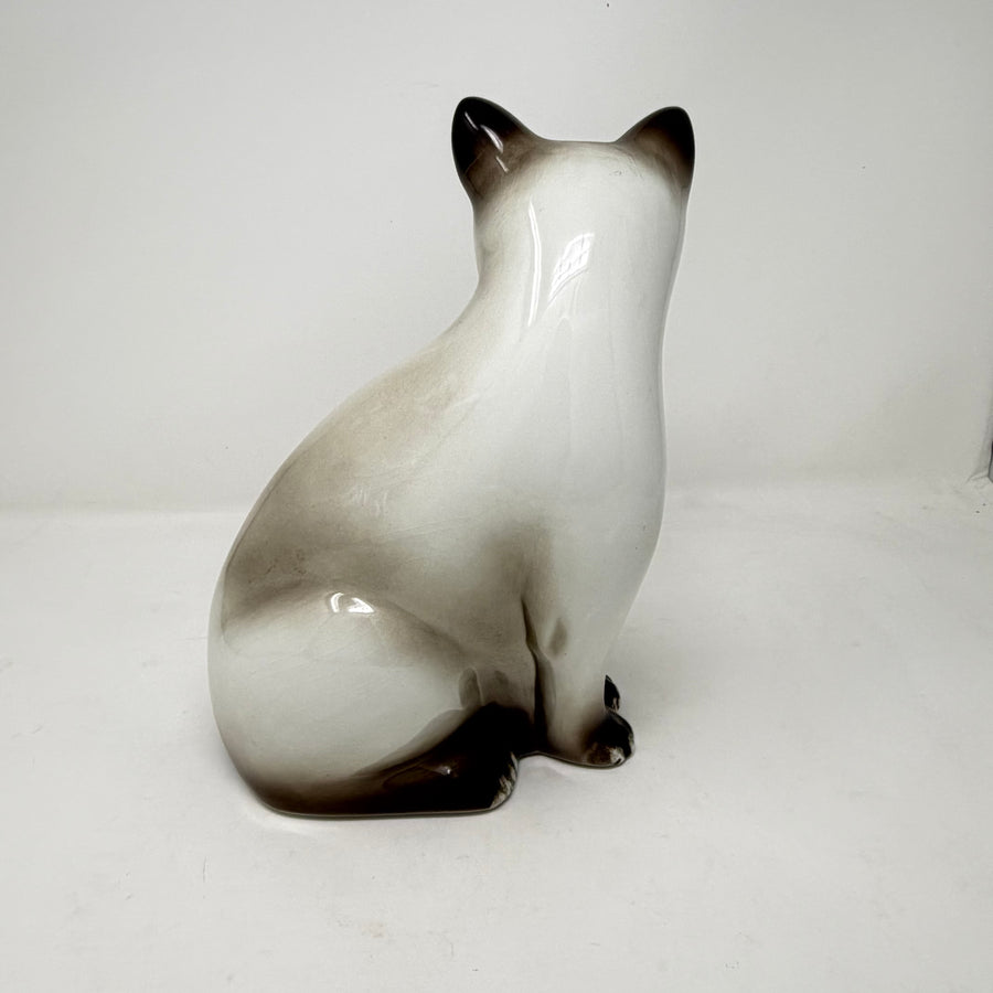 Vintage Elpa Alcobaca Sia Siamese Ceramic Cat