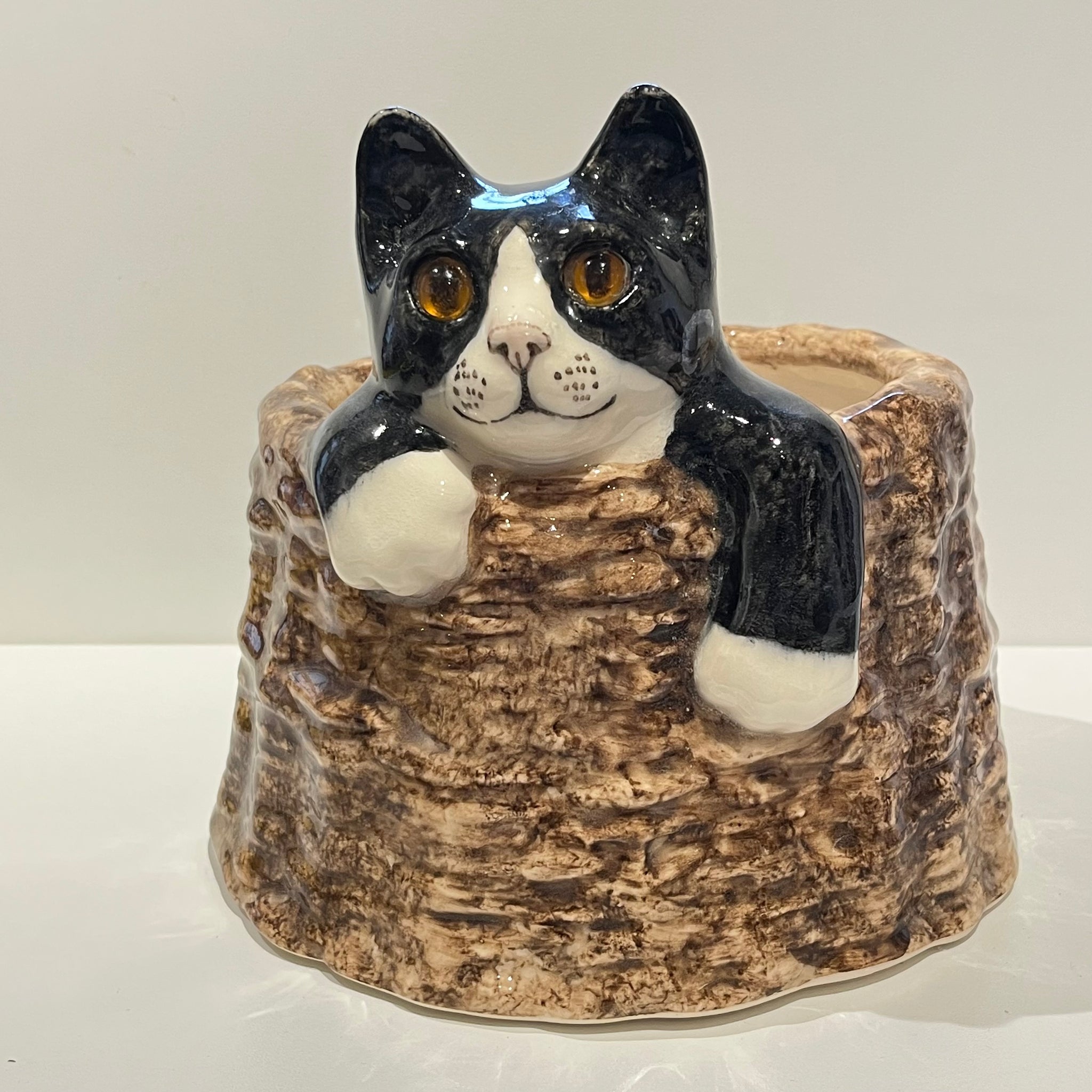 Black & White Winstanley Cat Planter - Size 4